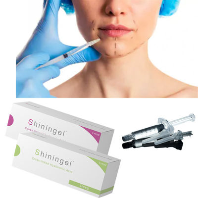 Cross Linked Sodium Hyaluronate Gel 2ml Cheek Fillers For Sagging Jowls